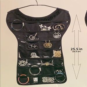 umbra little black tee hanging jewelry organizer